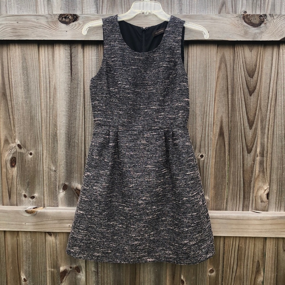 THE LIMITED Blk sleeveless knee length w POCKETS